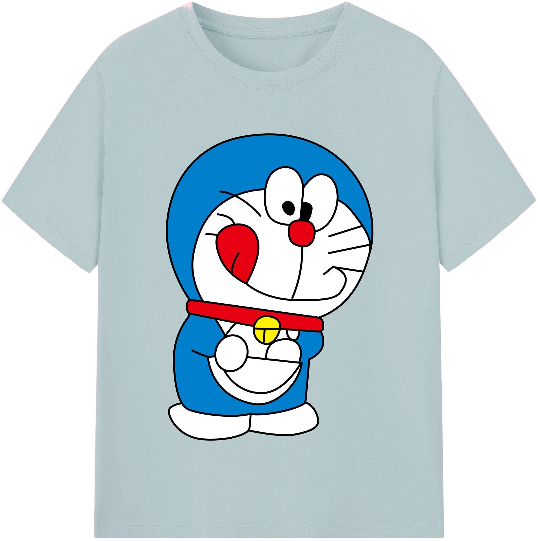 （画像用） ドラえもん Doraemon 綿100％半袖Tシャツ（フロントプリント）